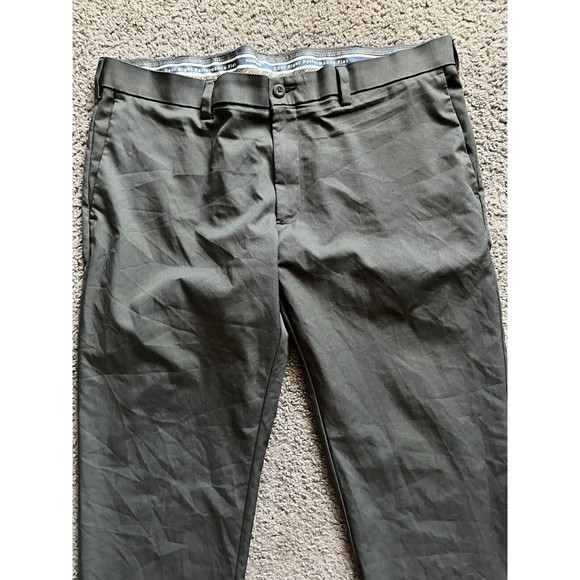 Hagger Cool Right Performance Flex  Flat Straight Fit 42Wx30L Gray Flat Front - Picture 2 of 5